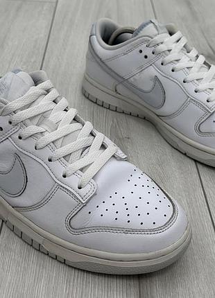 Мужские кроссовки nike dunk low retro white pure platinum (26,5 см)