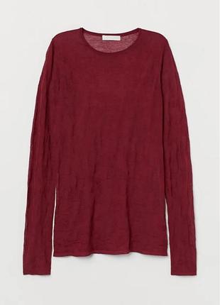 Водолазка жіноча h&m бордова розмір s ліоцел/поліамід/вовна