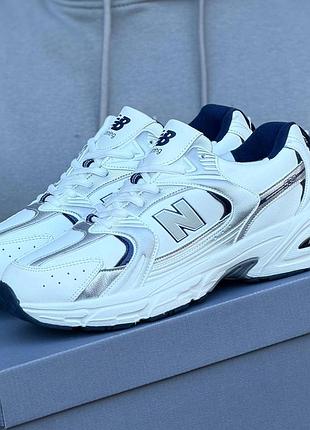 Кросівки чоловічі new balance 530 білі з хутром