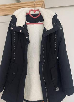 Тепла зимова парка fashion original denim