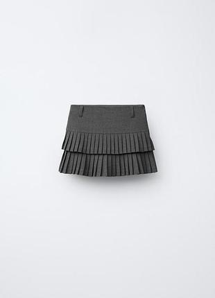 Юбка-шорты со складками zara, новая, на девочку