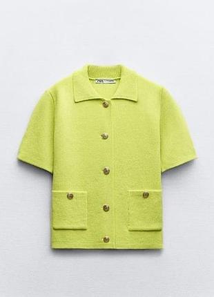Яскравий кардиган поло zara