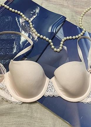 Calvin klein крутой нежно розовый бюст с кружевом