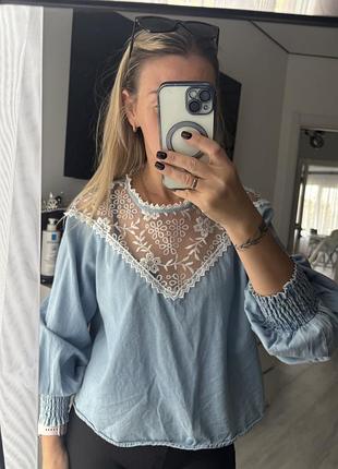 Сорочка блуза zara