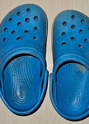 Шльопанці дитячі crocs сині, розмір 8c
