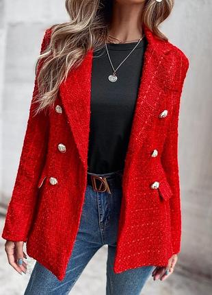 Твідовий блейзер піджак жакет zara