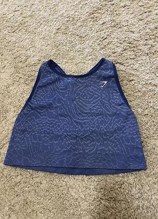 Топ gymshark xxl синього кольору