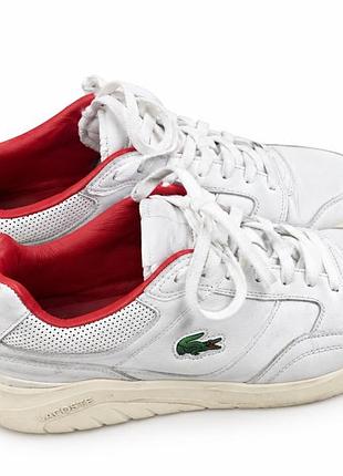 Кросівки lacoste білі шкіряні повністю