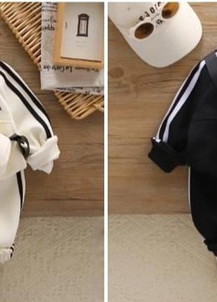 Классный костюмчик для мальчика, черный и белый р80-120