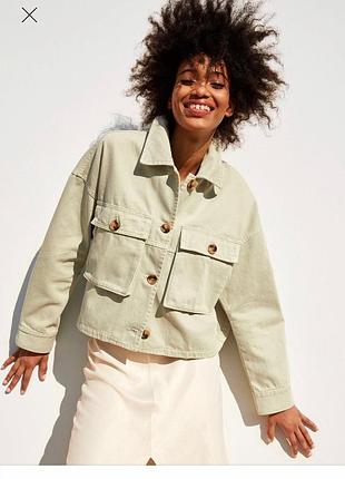 Коттонова куртка сорочка zara