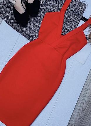 Нова коротка сукня missguided xs червоне плаття трикотажне плаття маленького розміру сукня на запах