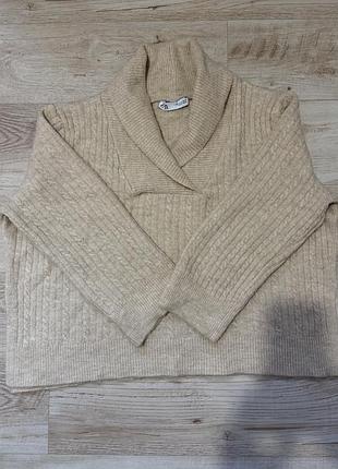 Стильний  в'язаний светр oversize zara - розмір s