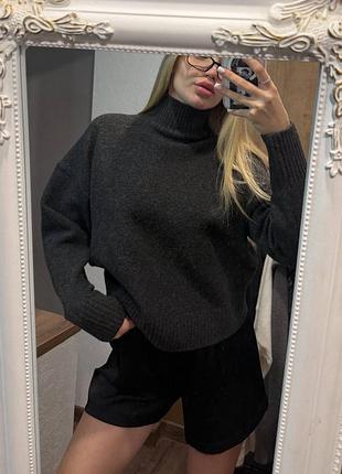 Свитер zara с шерстью