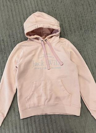 Світшот жіночий jack wills рожевий з капюшоном