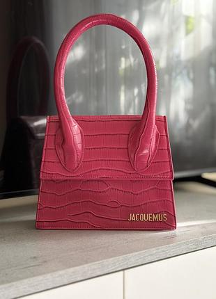 Сумка для жінок jacquemus рожева 2