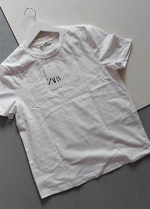 1=2 на все 🔥🔥🔥 футболка базовая белая zara, р. m