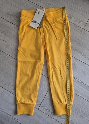 Спортивні штани для хлопчиків h&m жовті, розмір 98 см