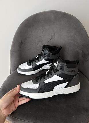 Кросівки чоловічі puma rebound чорно-білі, розмір 40.5 (26 см)