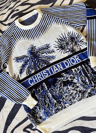 Светр кофта стильна трендова від dior вʼязаний
