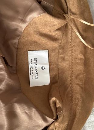 Коричневий піджак stradivarius 5
