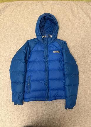 Пуховик чоловічий синій adidas originals