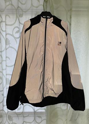Мужская беговая велосипедная рефлективная куртка ветровка karrimor run x lite xl(52)