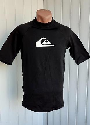 Гидрофутболка компрессионная, рашгард quiksilver. для серфинга. размер l.