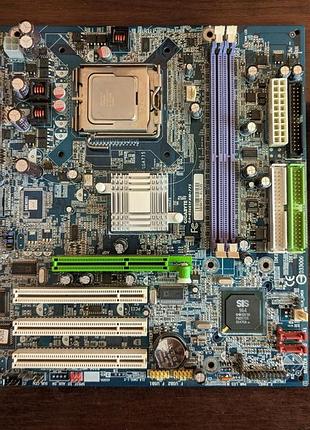 Комплект gigabyte ga-8s661fxm-775 + intel pentium 4 506