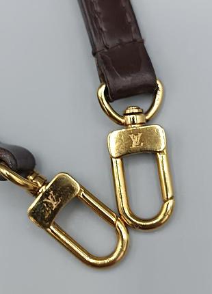 Шкіряний оригінальний ремінець для сумки louis vuitton в монограму
