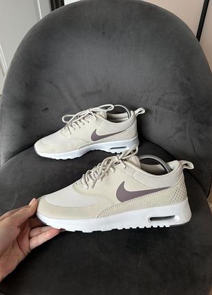 Кросівки жіночі nike air max thea бежеві, розмір 38, довжина устілки 24 см
