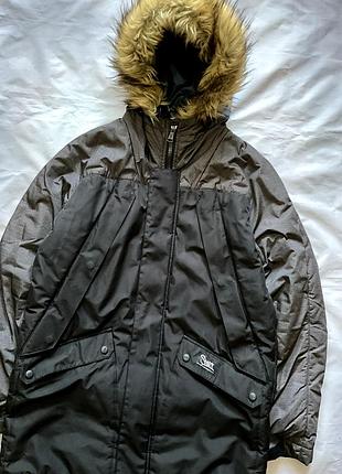 Парка куртка staff black gray 2