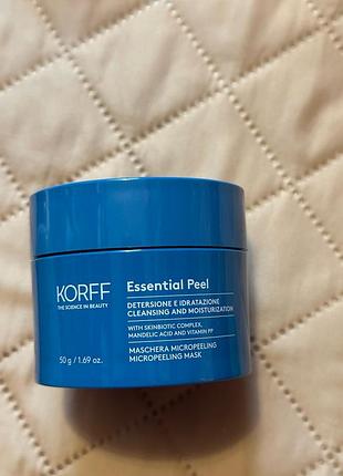 Маска-скраб korff essential pure 2 in 1 scrub