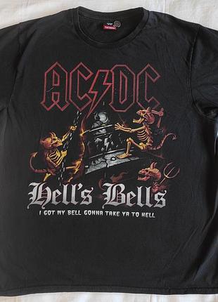 Футболка з ac/dc hell's bells acdc ac dc