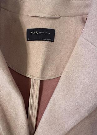 Пальто жіноче m&s рожеве 2