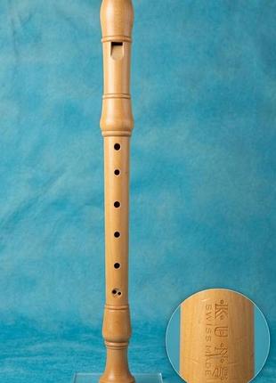 Küng 2404 superio alto recorder.  дерев'яна блок флейта бренду küng (swiss made).