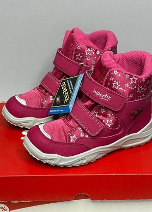Зимние ботинки superfit glacier gore-tex 28р, детские ботинки сапоги суперфит девочке