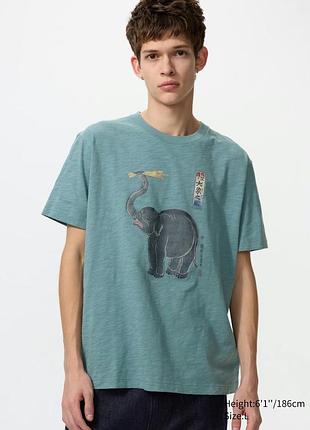 Футболка uniqlo коллекция 8009iyo-e animals ut.