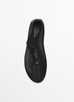 Балетки, тапки massimo dutti, натуральна шкіра