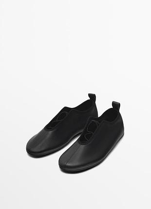 Балетки massimo dutti, натуральна шкіра