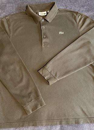 Поло чоловіче lacoste sport оливкове, розмір l