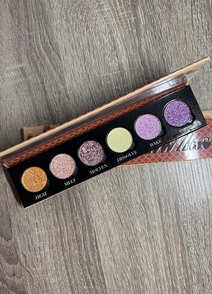 Палетка тіней інді bellabeautebar molten chromes мультихром