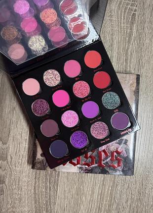 Палетка тіней інді bellabeautebar dead roses мультихром дуохром