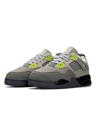 Nike air jordan 4 retro w se grey beige neon