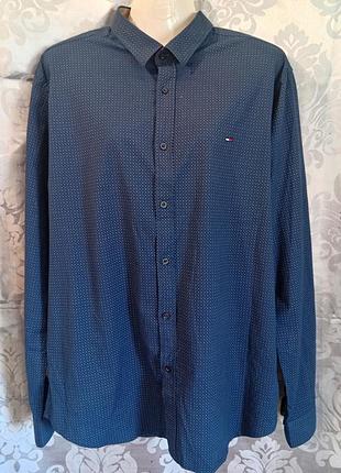 Мужская рубашка tommy hilfiger flex poplin, xl 3