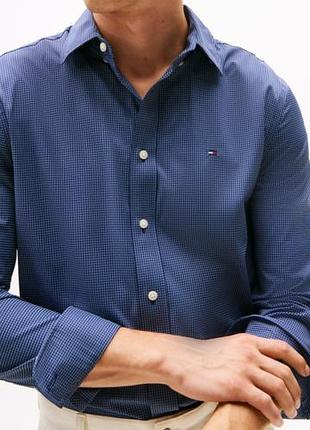 Мужская рубашка tommy hilfiger flex poplin, xl
