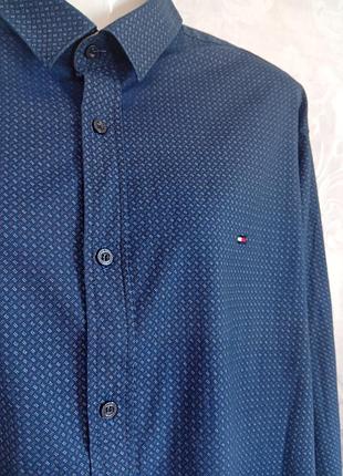 Мужская рубашка tommy hilfiger flex poplin, xl 4
