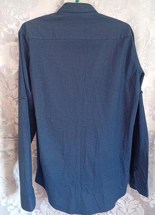 Мужская рубашка tommy hilfiger flex poplin, xl 5