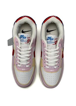 Nike air force 1 shadow w white pink 3