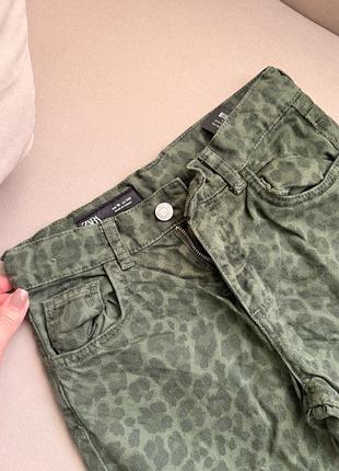 Джинси в принт zara для дівчинки 140см