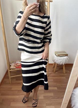 Zara лляна сорочка